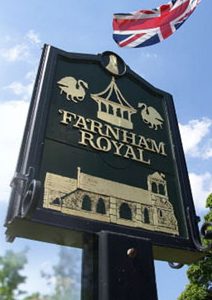 Farnham Royal sign