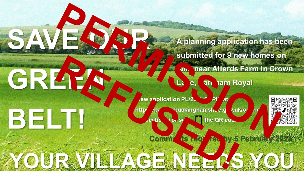 Green Belt Poster - Allerds Farm - Permission Refused